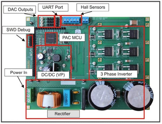 The Qorvo PAC5556EVK1 evaluation board