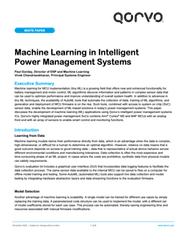Machine Learning White Paper